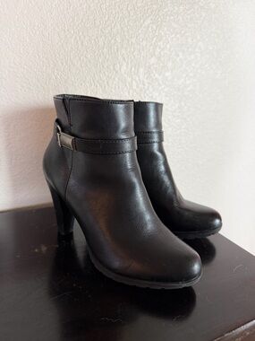 Black ankle boots